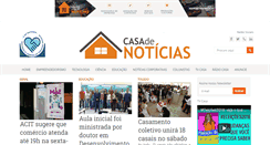 Desktop Screenshot of casadenoticias.com.br